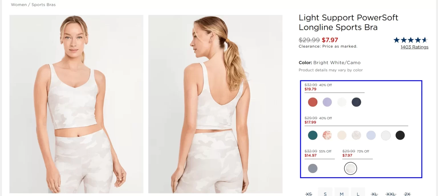 Size, Color, and Customization Options